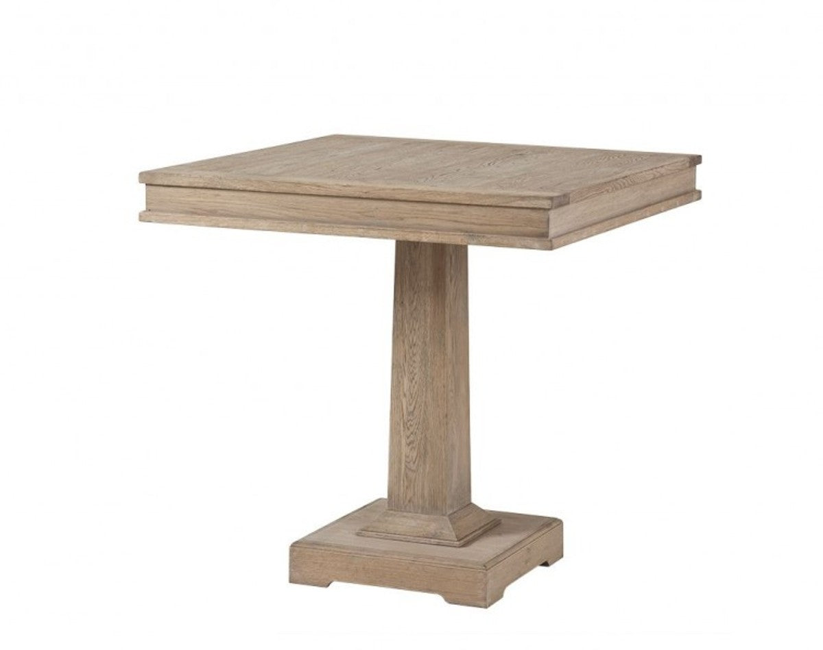 Designer Luxus Eichenholz Esstisch 80 x 80 x H. 78 cm - Esszimmer Tisch