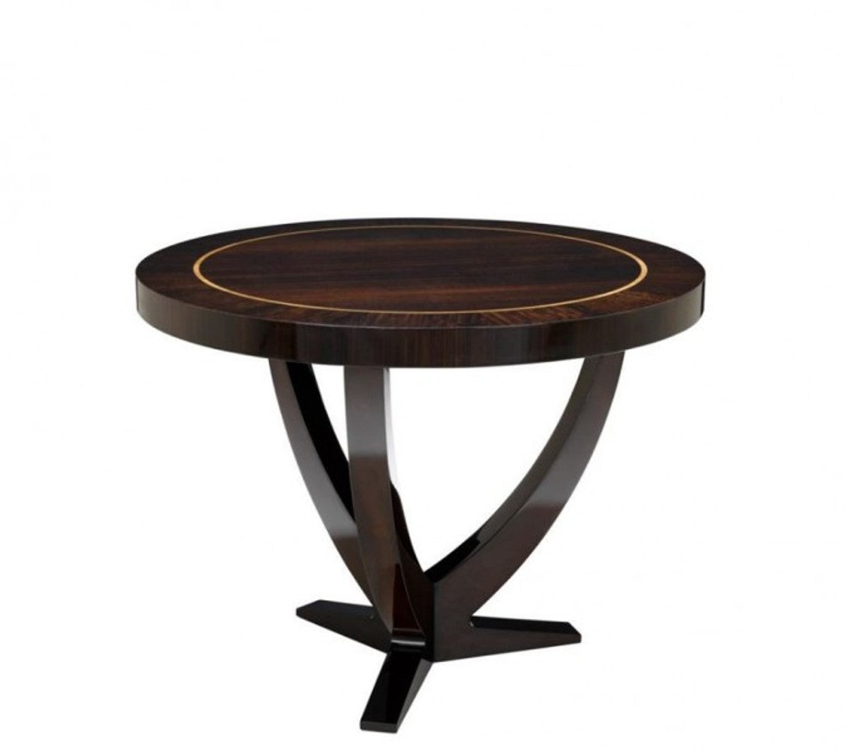 Designer Luxus Mahagoni Esstisch 100 x H. 76 cm - Hotel Tisch Möbel