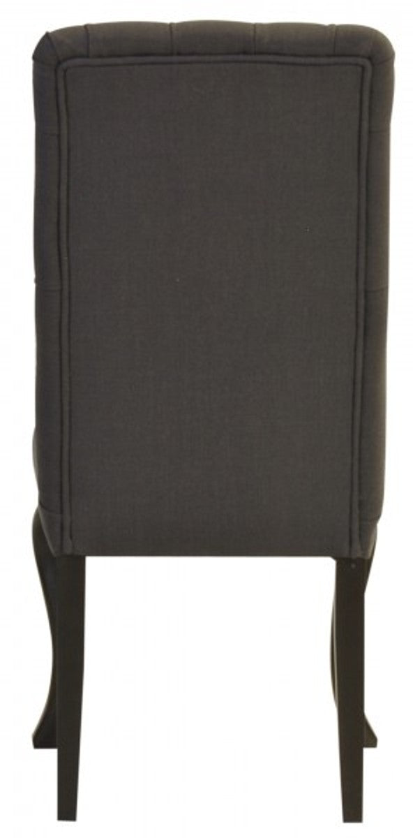 Designer Esszimmer Stuhl ModEF 227 Dunkelgrau / Braun - Hoteleinrichtung - Buchenholz - Chesterfield Design