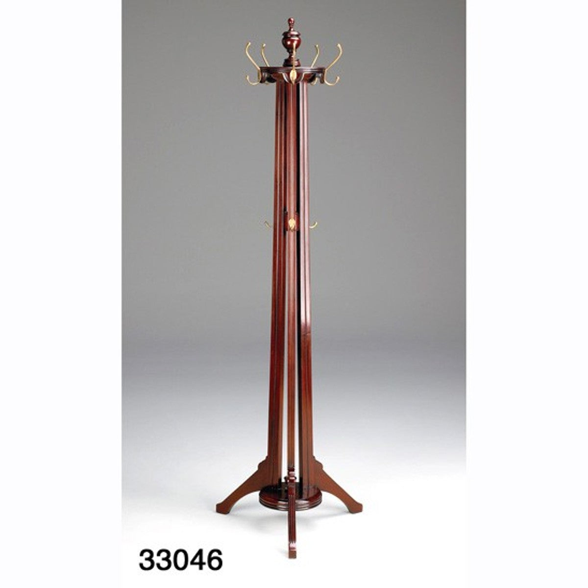 Designer Luxus Garderoben Ständer - Mahagony Garderobe - Luxus Kollektion - Barock Empire Art Deco