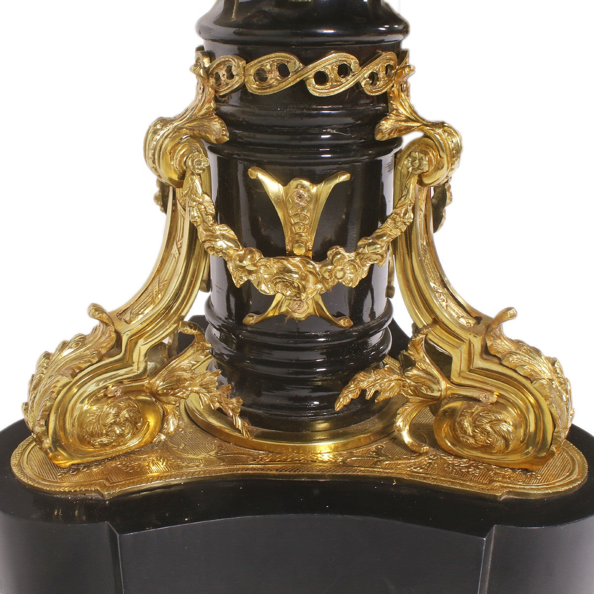 Barock Beistelltisch Rotbraun / Gold Durchmesser 108 cm, Höhe 89 cm Handarbeit, Handbemalt- Limited Edition