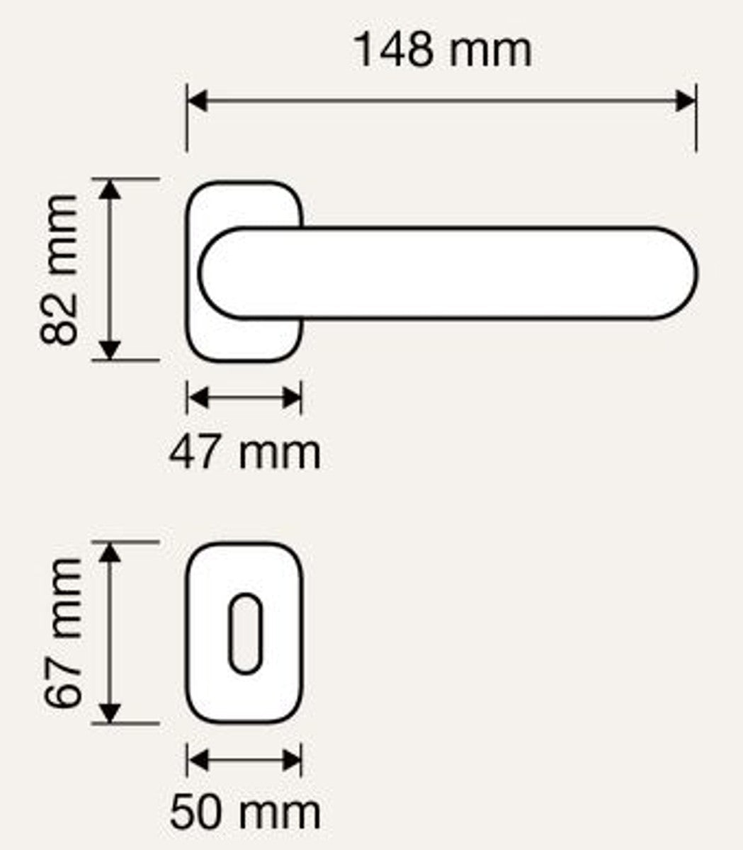 Barock Türklinken Set Messing Patiniert 14,8 x H. 8,2 cm - Barockstil Möbel
