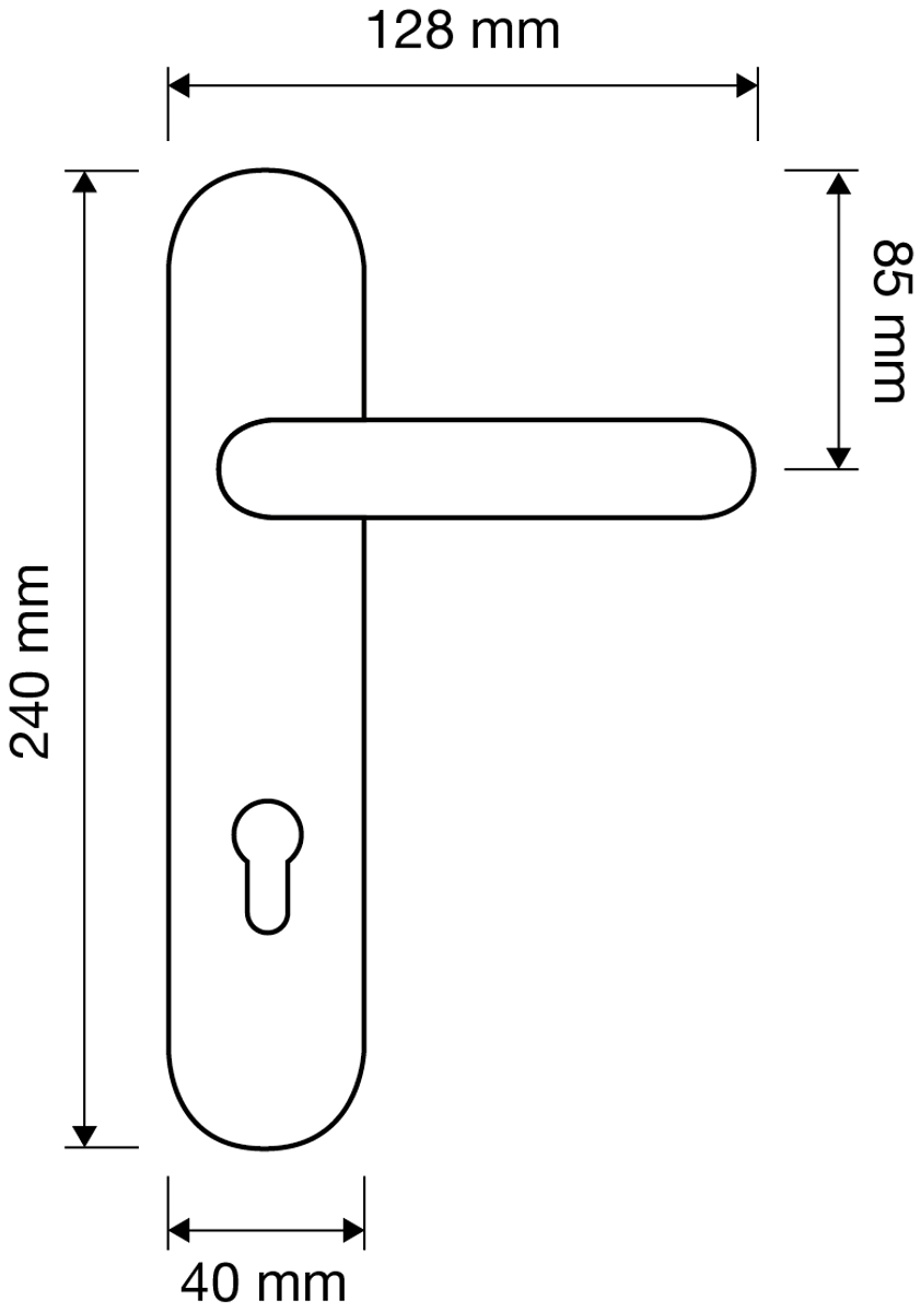 Barock Türgriff Set Französischer Antik Stil - Messing Türklinken - Made in Italy