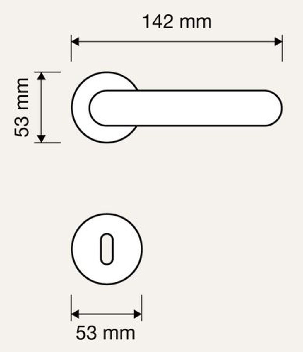 Barock Türgriff Set Französisches Gold 14,2 x H. 5,3 cm - Barockmöbel