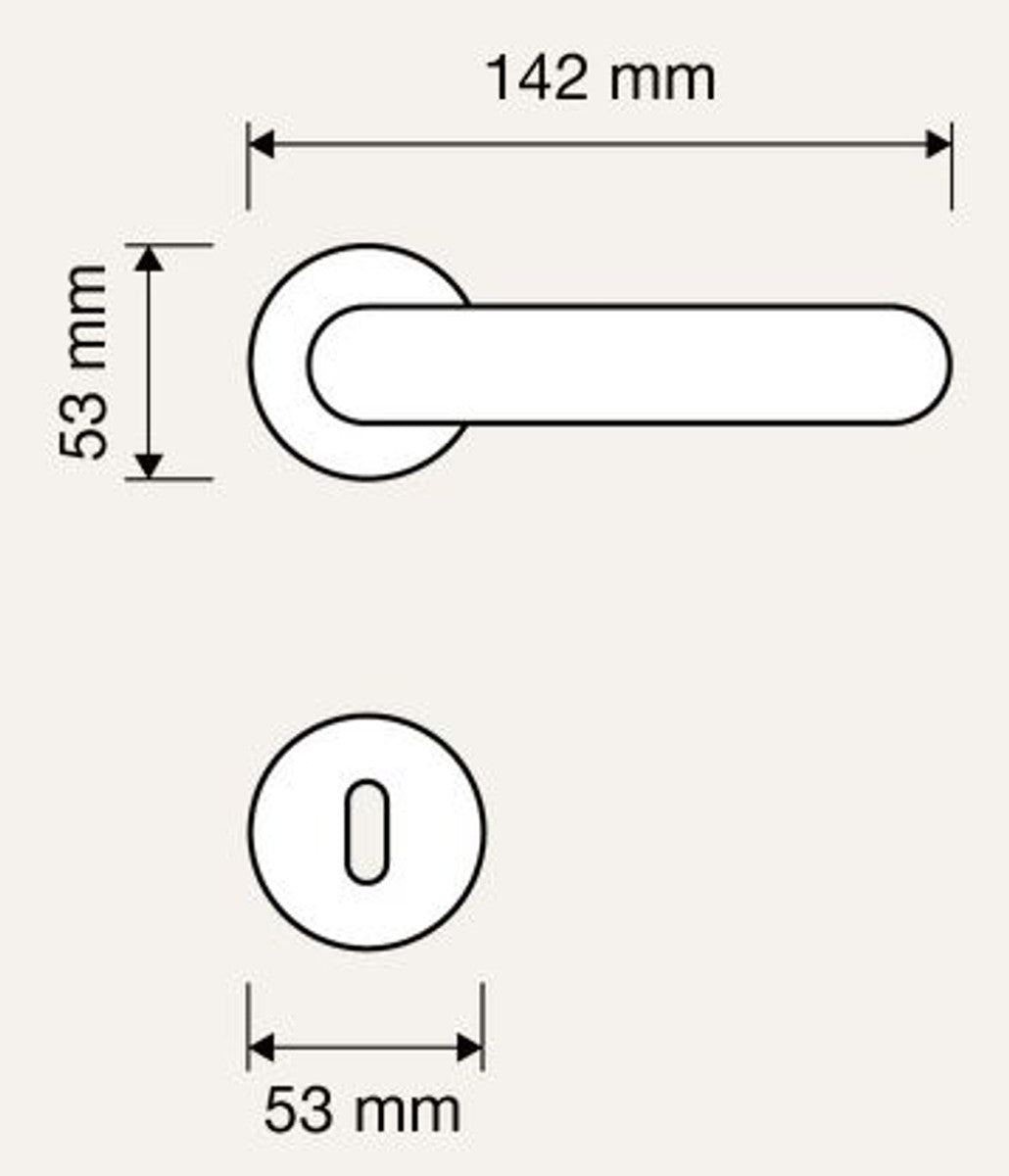 Barock Türklinken Set Messing Patiniert 14,2 x H. 5,3 cm - Barockstil Türgriff Set mit Edel Porzellan Griff