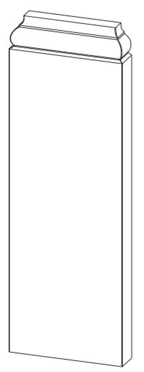 Barock Wanddeko Sockel Weiß 18,5 x 4,1 x H. 54,1 cm - Deko Zierelement Säulenfuß