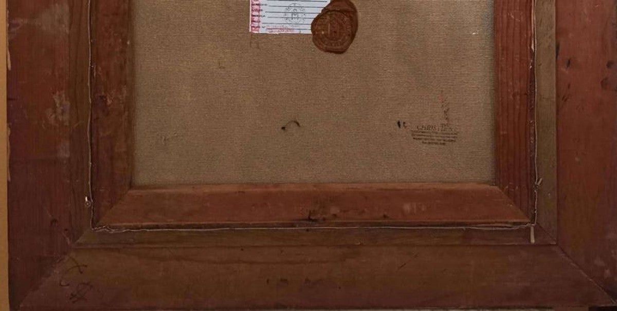 Vintage Öl Gemälde nach Vincent van Gogh Cortesan Japanese Woman 83.5 x 73.5 cm - Authentisches Antik Gemälde nach Original - Handgemalt