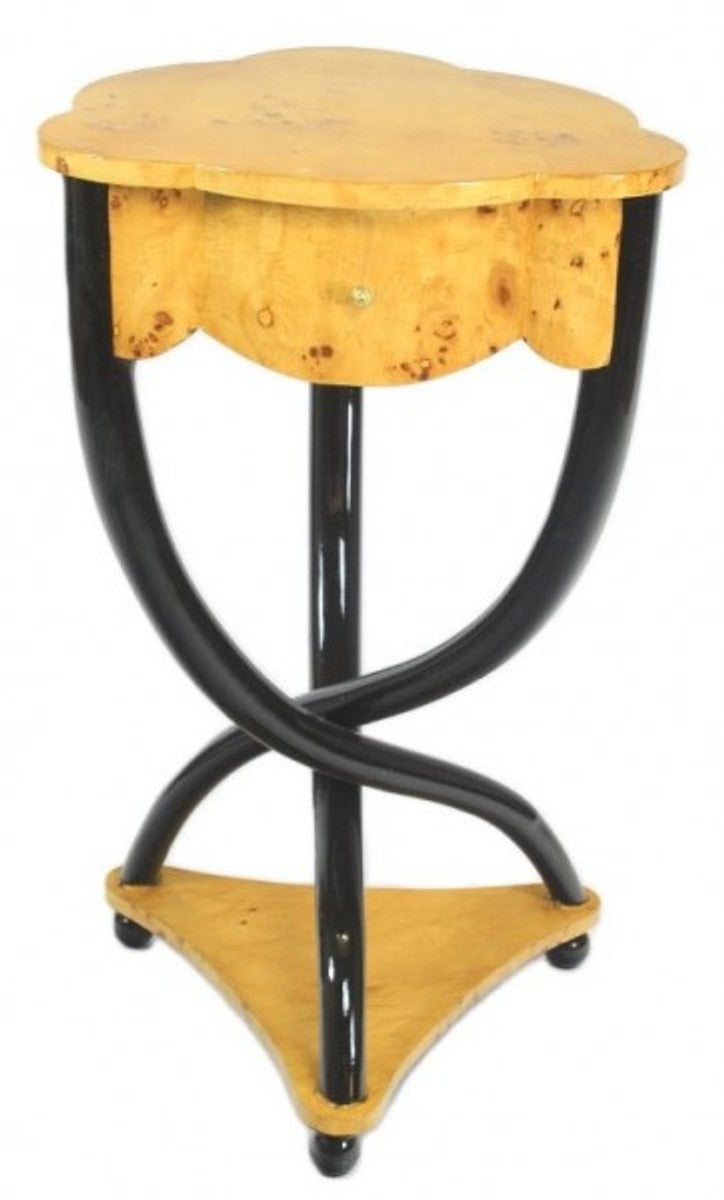 Biedermeier Schubladen Schrank Vogelaugenahorn - Handgefertigt aus Massivholz - Nachtschrank Nachttisch Kommode