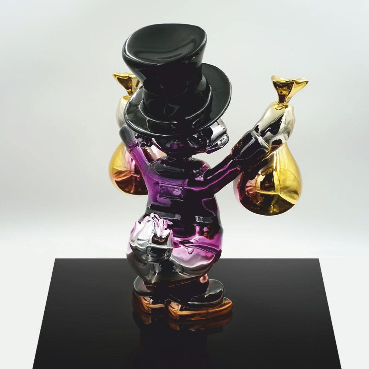 Deko Figur Ente Bunt Chrom H. 45 cm - Wohnzimmer & Garten Deko