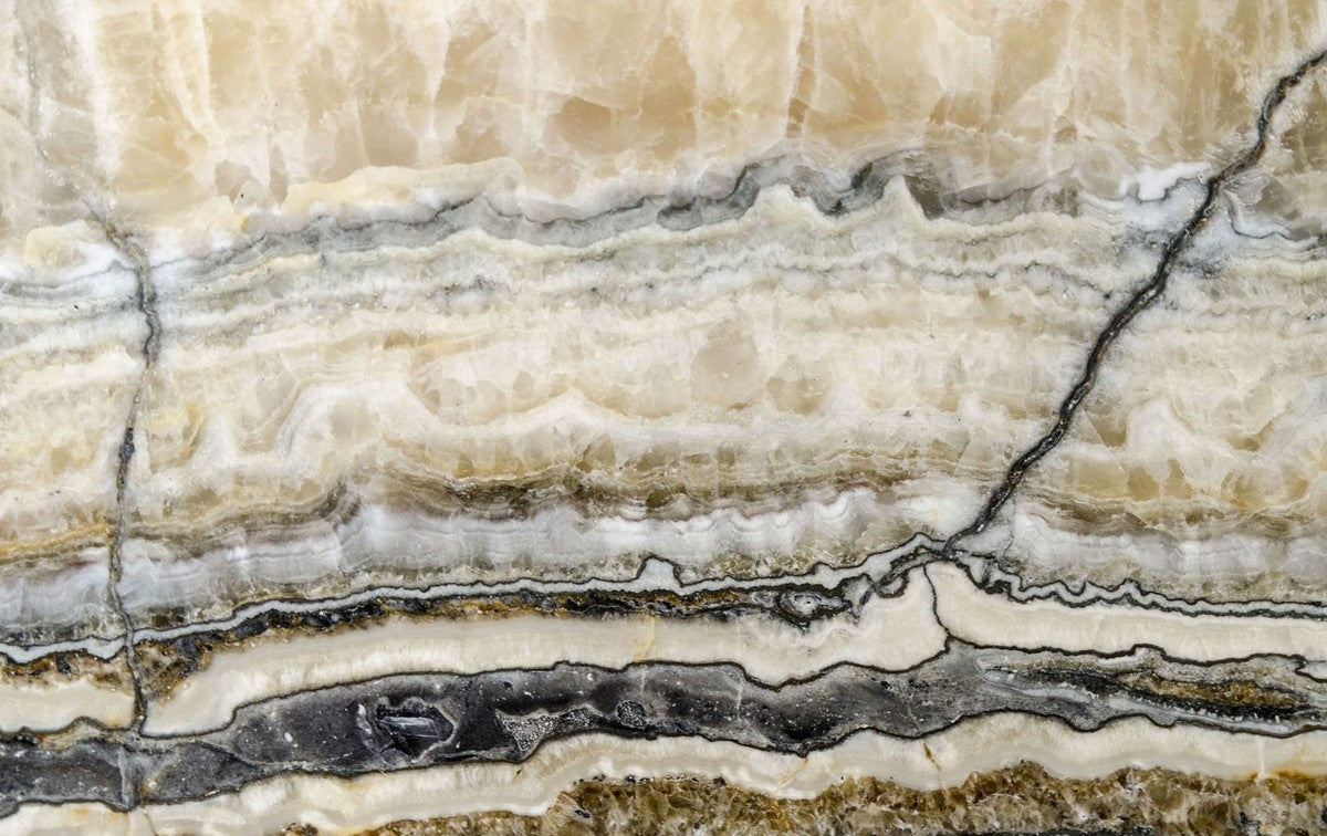 Luxus Wohnzimmertisch mit Naturstein Tischplatte 80 x 50 x H. 40 cm - Luxus Couchtisch