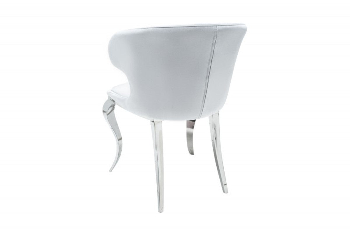 Designer Esszimmerstuhl Samt / Grau 61 x 60 x H.79 cm - Esszimmermöbel