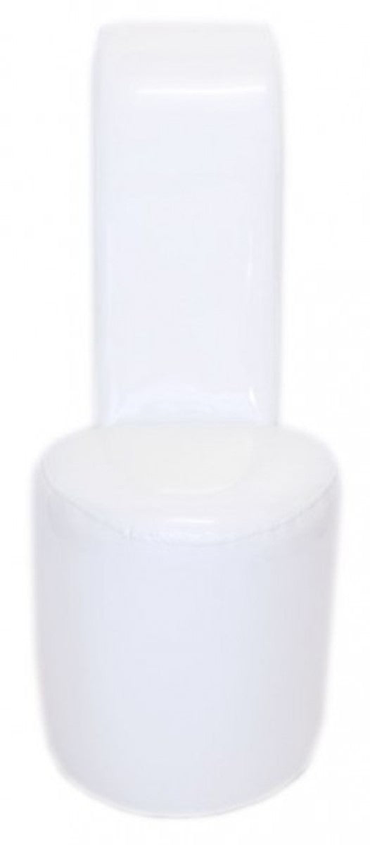 High Heel Sessel Weiß Lack Luxus Design - Designer Sessel - Club Möbel - Schuh Stuhl Sessel