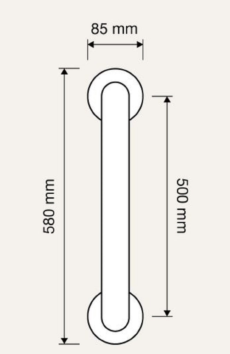 Jugendstil Türgriff Set Französisches Gold 8,5 x 58 cm - Barock & Jugendstil Hotel Accessoires