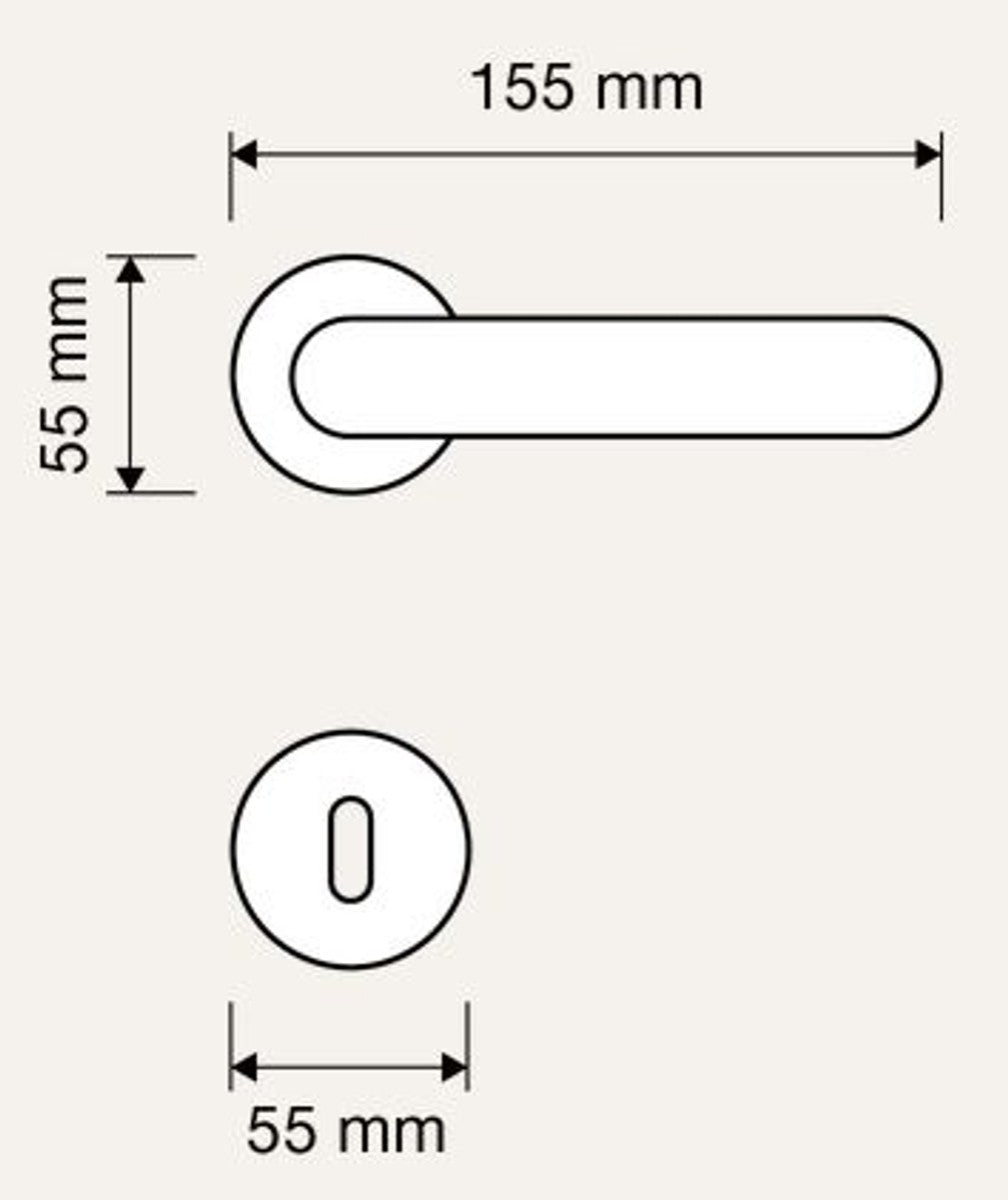Jugendstil Türgriff Set Französisches Gold 15,5 x H. 5,5 cm - Barock & Jugendstil Accessoires