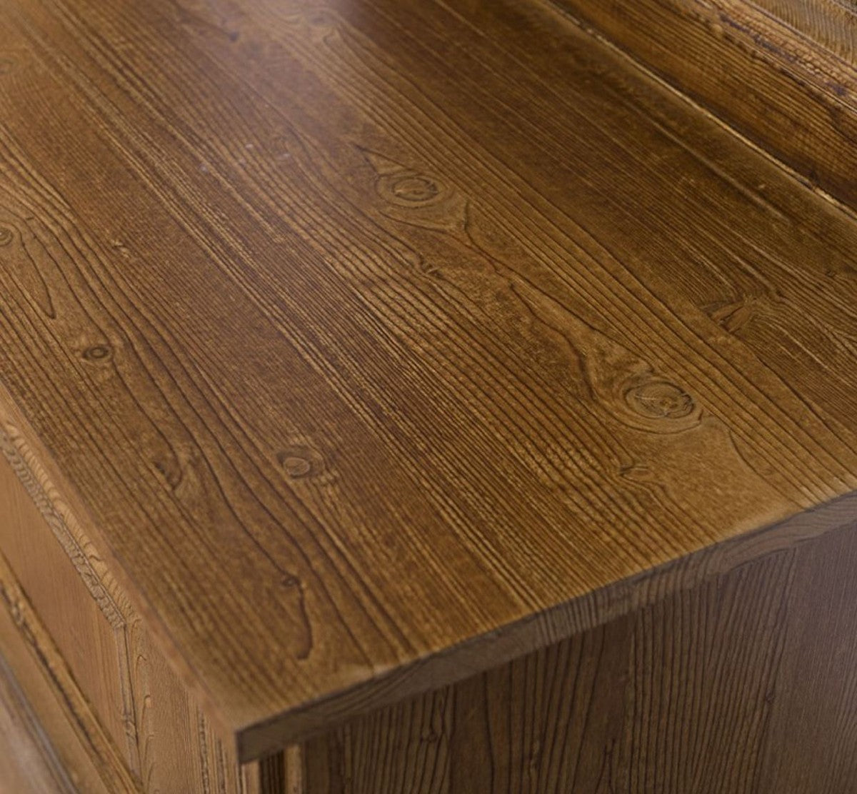 Landhausstil Garderobe Braun 180 x 41 x H. 210 cm - Massivholz Garderobenschrank - Landhausstil Garderoben Möbel