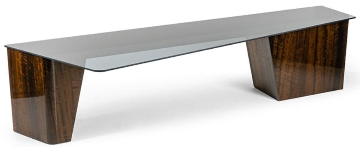 Luxus Wohnzimmer Set Grau / Braun - 2 Sofas & 2 Sessel & 1 Couchtisch Set - Edle Wohnzimmermöbel - Luxus Möbel