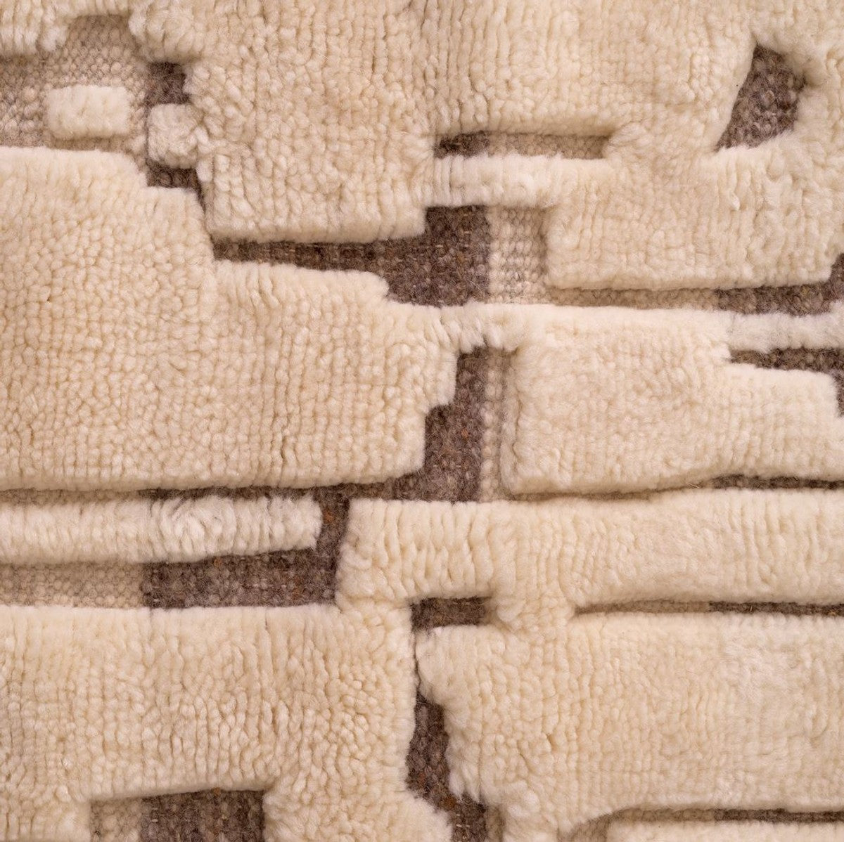 Luxus Wollteppich Elfenbein - Verschiedene Größen - Handgeknüpfter Woll Teppich - Rechteckiger Wohnzimmer Teppich - Luxus Qualität