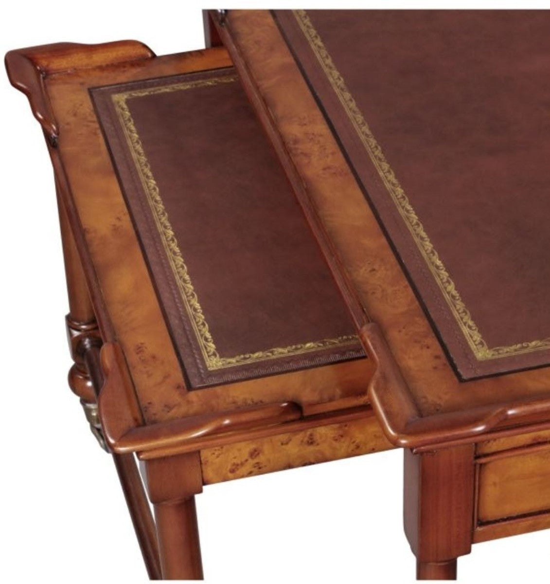 Luxus Wohnzimmer Couchtisch Hellbraun / Braun 133 x 81 x H. 50 cm - Luxus Qualität