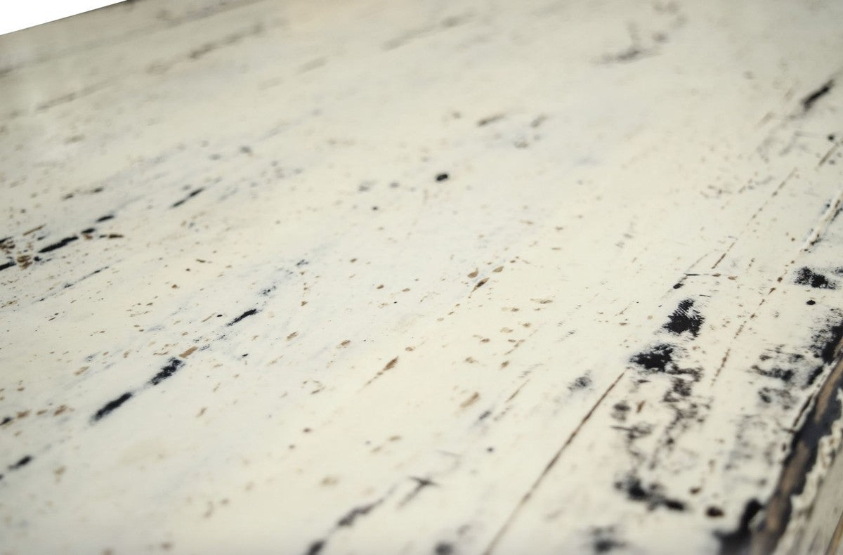 Landhausstil Couchtisch Antik Stil Weiß 140 x 54 x H. 43 cm - Landhausstil Wohnzimmermöbel