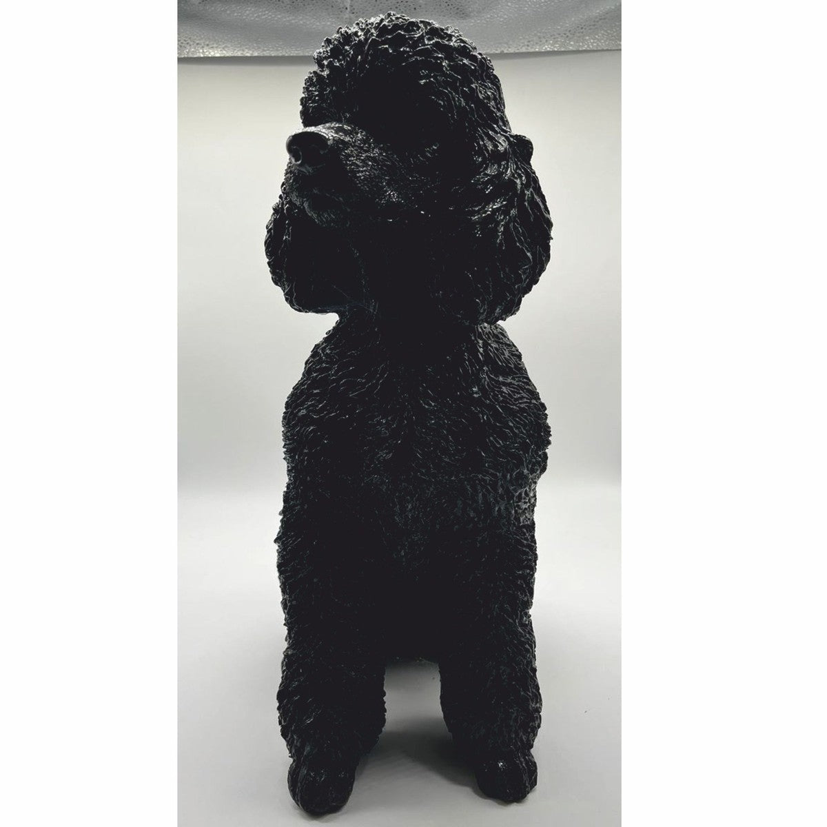 Deko Figur Hund Pudel Schwarz H. 47 cm - Deko Skulptur