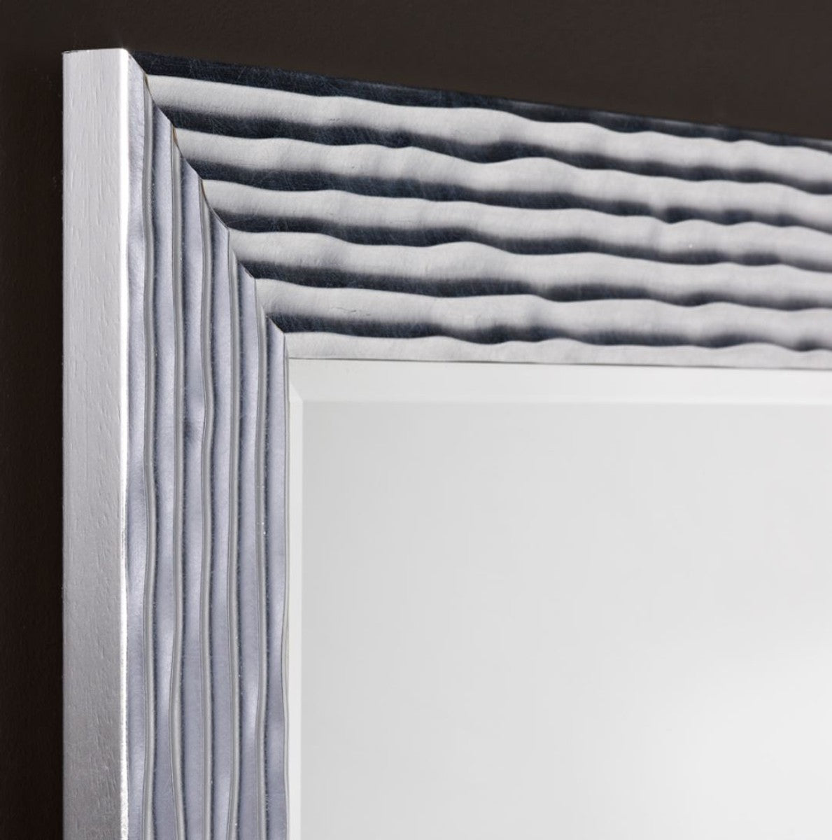 Luxus Wohnzimmer Spiegel Silber 86 x H. 111 cm - Designermöbel