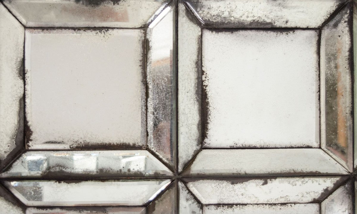 Designer Wandspiegel mit antikem Spiegelglas 80 x H. 140 cm - Wohnzimmer Spiegel