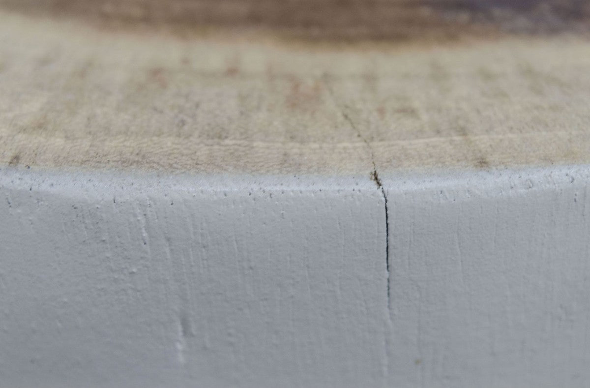 Wohnzimmer Hocker / Beistelltisch Weiß Ø 27 x H. 45 cm - Luxus Möbel