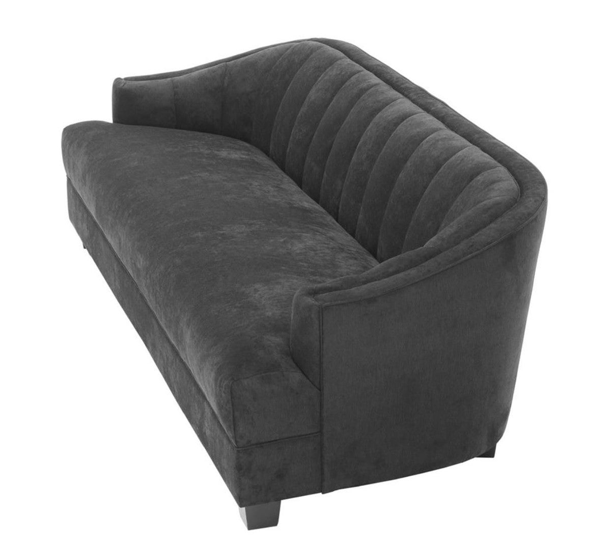 Luxus Wohnzimmer Sofa in schwarz 230 x 90 x H. 75 cm - Luxus Möbel