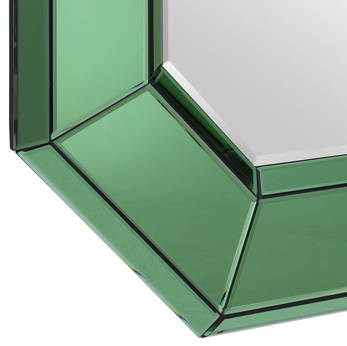 Luxus Wohnzimmer Wandspiegel Grün 80 x H. 106 cm - Designer Spiegel