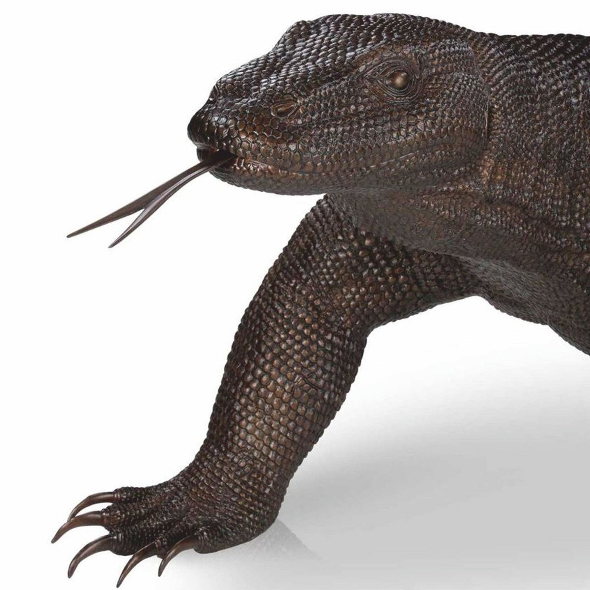 XXL Garten Deko Bronze Skulptur Komodowaran 280 cm - Lebensgroße Bronze Figur