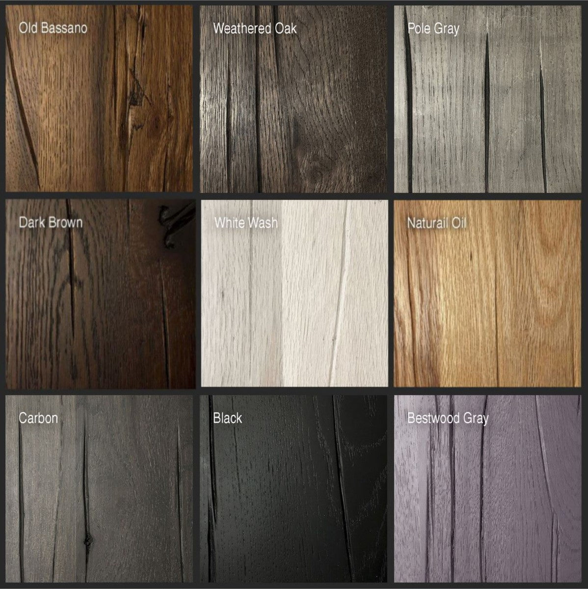 Massivholz Küchentisch - Verschiedene Größen & Farben - Runder rustikaler Eichenholz Esstisch - Esszimmermöbel