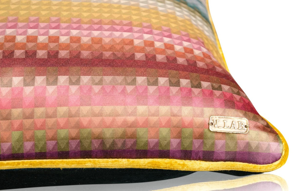 Wohnzimmer Deko Kissen 2er Set Mehrfarbig 60 x 40 cm - Luxus Kollektion