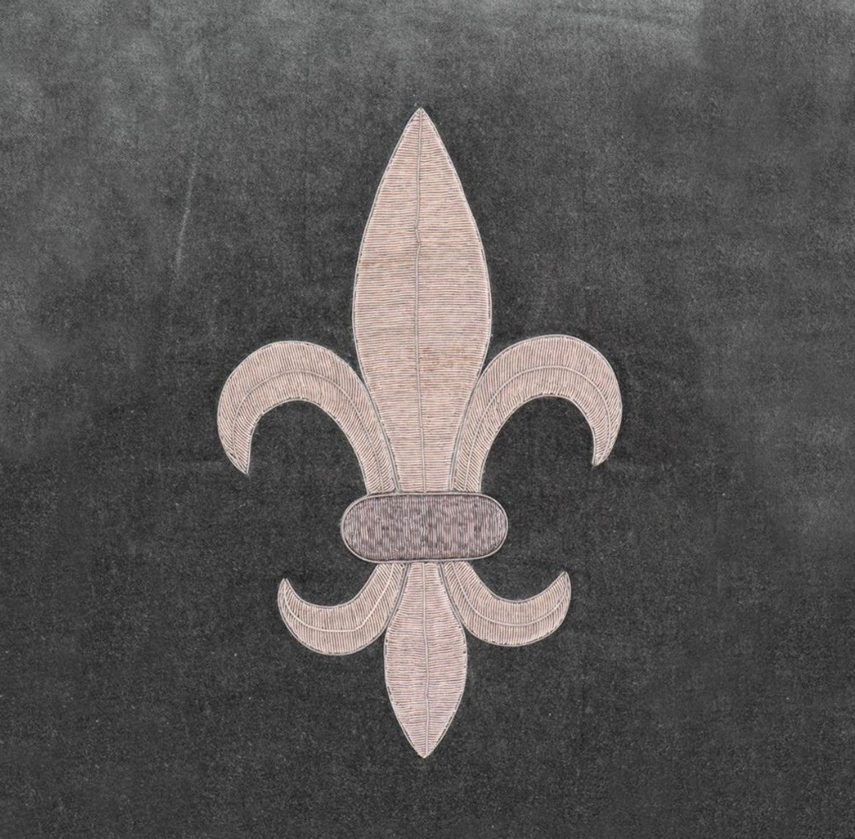 Wohnzimmer Zierkissen Grau / Silber 60 x 60 cm - Luxus Kissen