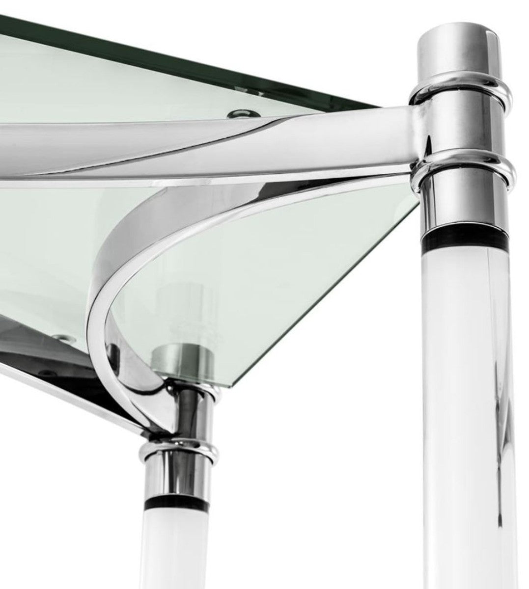 Wohnzimmerschrank / Regalschrank Silber 117 x 41 x H. 200 cm - Luxus Möbel