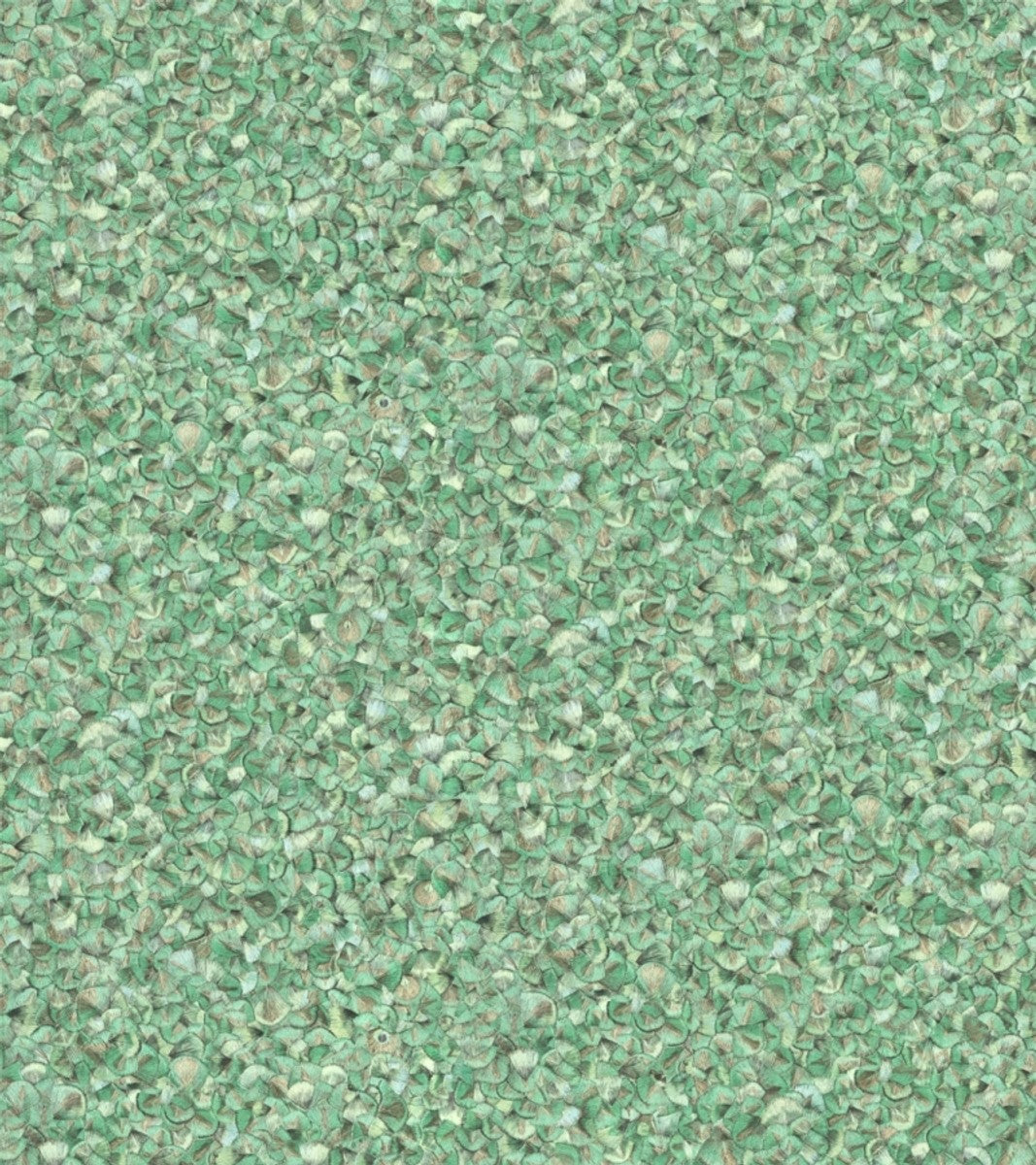 Harald Glööckler Designer Barock Vliestapete 52559 - Federn - Grün / Metallic