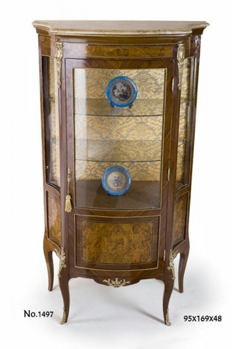 Barock Vitrine 95 x 48 x H. 169 cm - Barock Möbel
