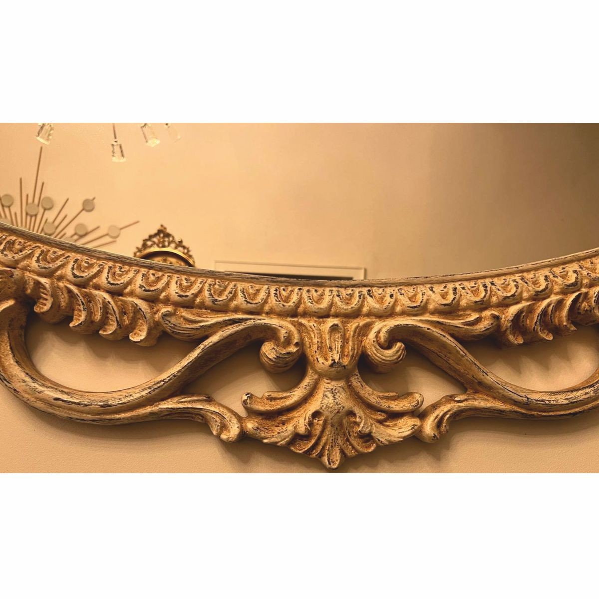 Pompöös by Barock Spiegel Antik Creme 123 cm - Harald Glööckler Barock Interior