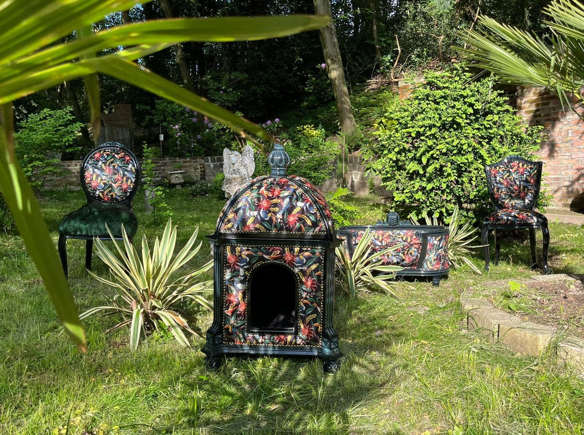 Pompöös by Luxus Barock Kunstfell Esszimmer Stuhl Dschungel - designed by Harald Glööckler