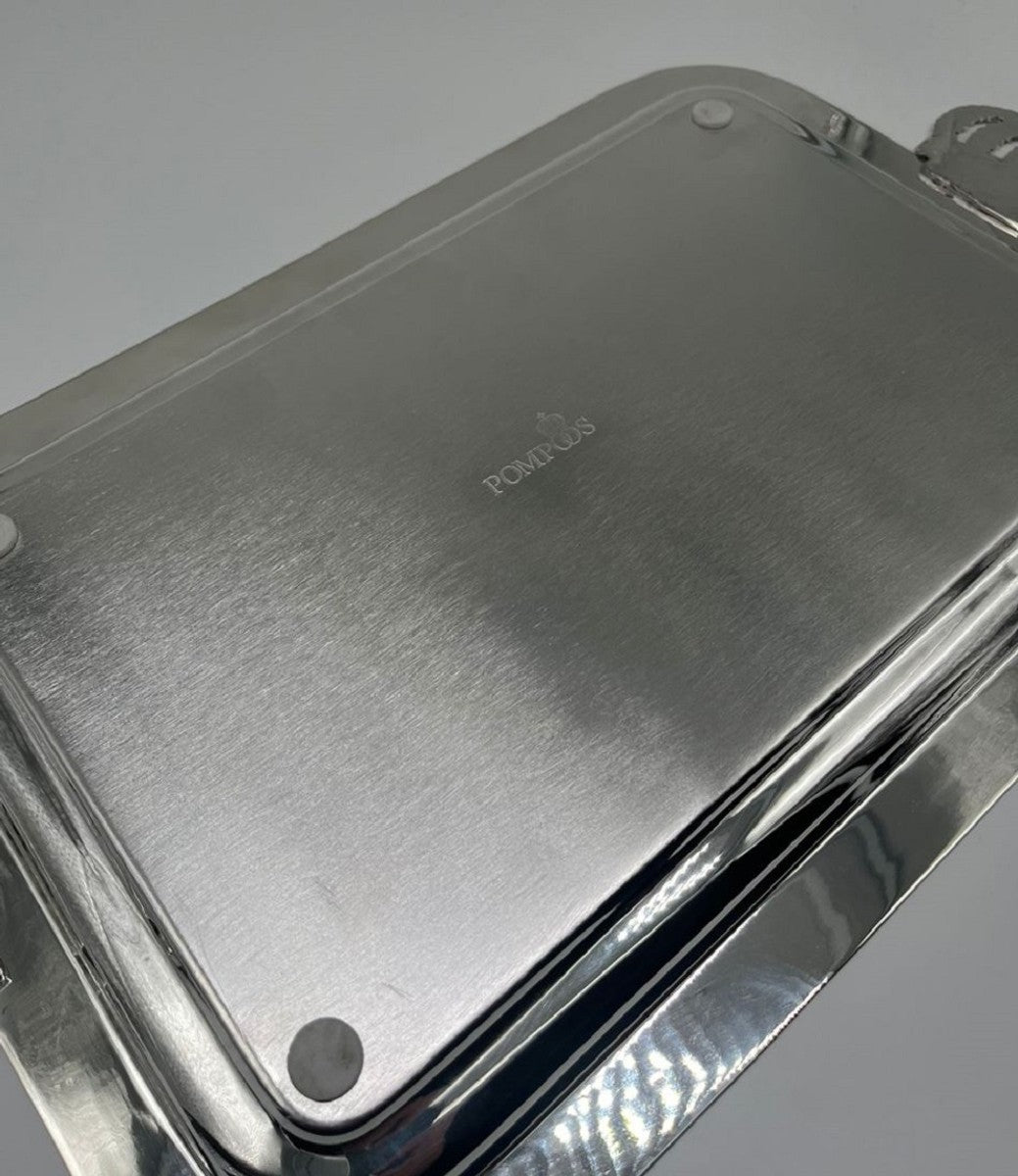 Pompöös by Luxus Barock Serviertablett Krone Silber 42 cm - designed by Harald Glööckler