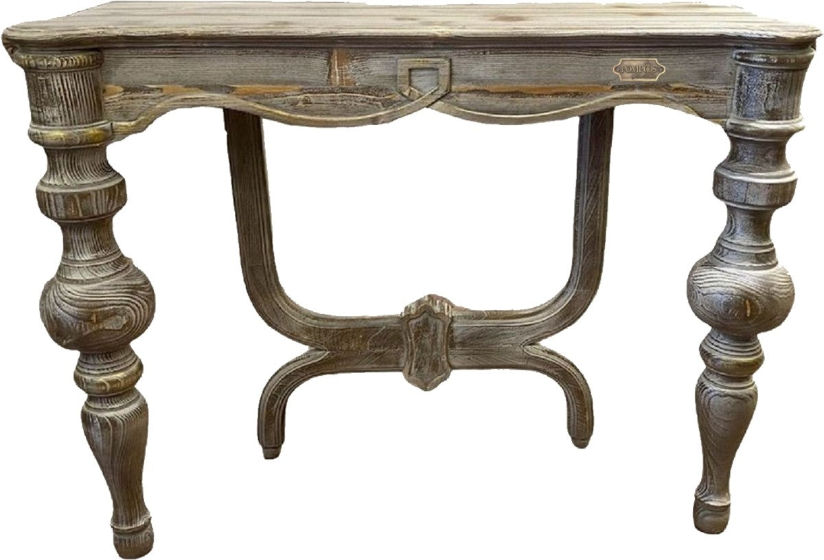 Pompöös by Luxus Landhausstil Konsole Provence Antik Grau 100 cm - Designed by Harald Glööckler