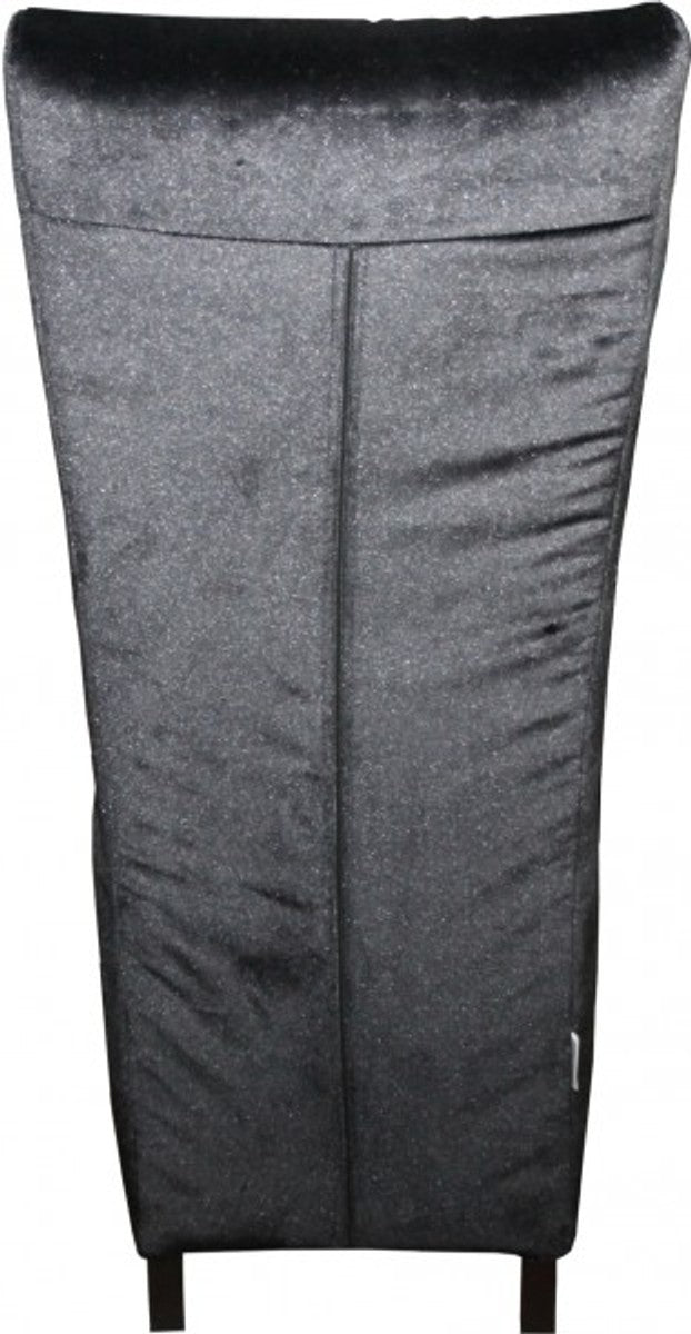 Designer Chesterfield Esszimmer Stuhl Schwarz mit Bling Bling Glitzersteinen