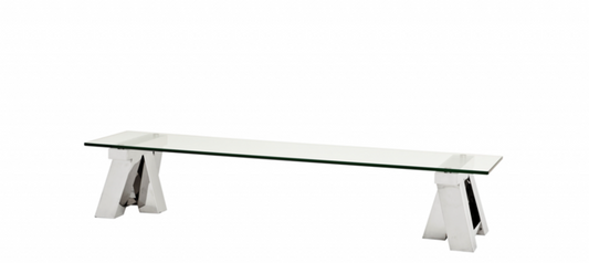 Art Deco Luxus Couchtisch 190 x 45 x H. 36 cm - Wohnzimmer Salon Tisch - Wohnzimmer Tisch Möbel