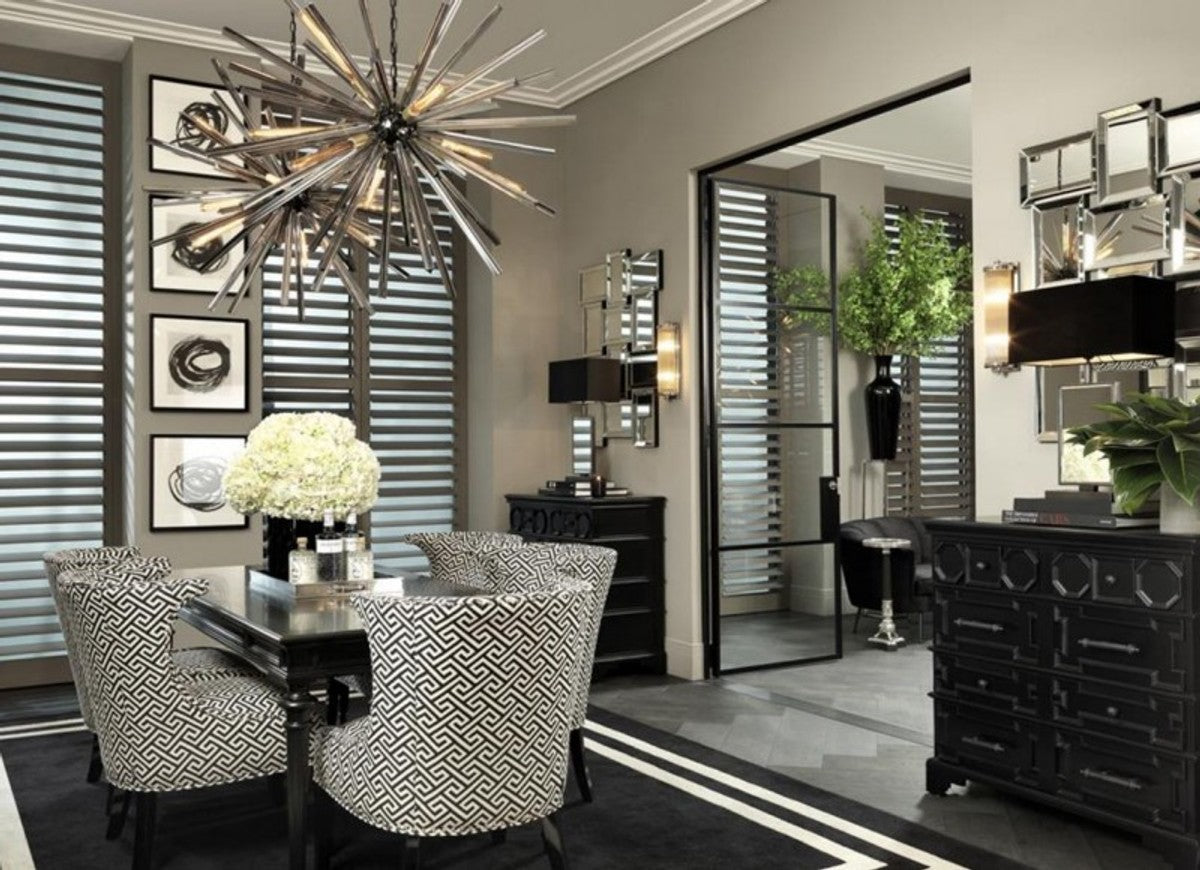 Designer Luxus Spiegelglas Wandspiegel 91 x H 120 cm - Luxury Collection