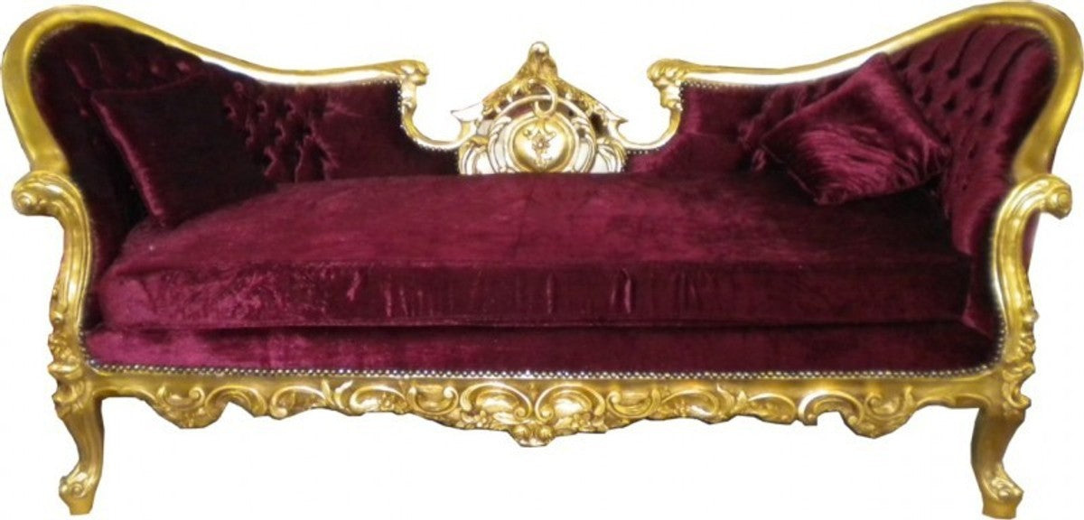 Barock Sofa Vampire Bordeaux/Gold - Limited Edition