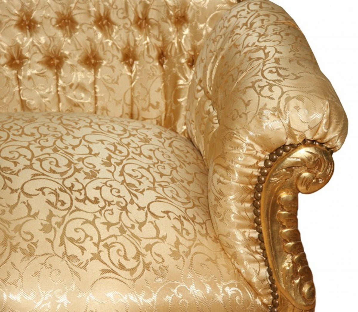 Barock Sofa 3er Master Gold Muster /Gold- Antik Möbel