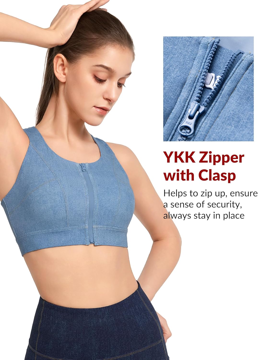 Sports Bras for Women Light Blue