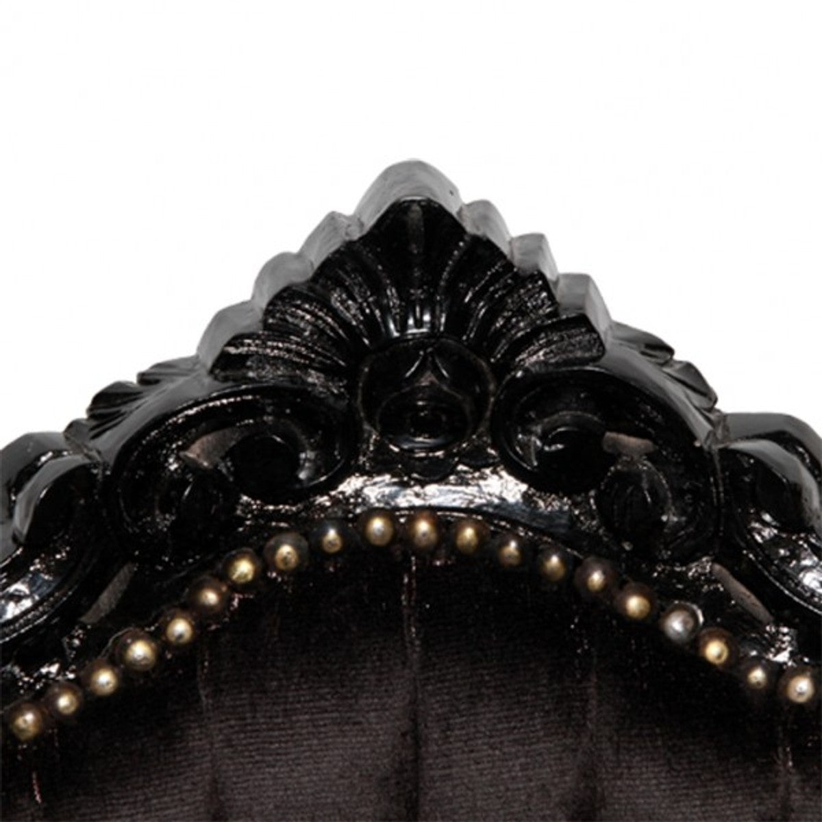 Barock Esszimmer Stuhl Schwarz / Schwarz Bling Bling