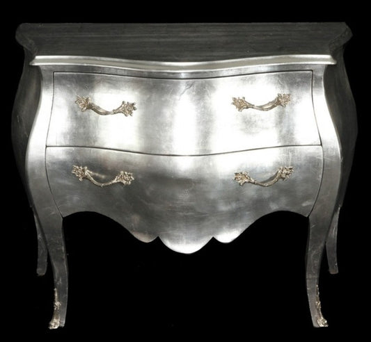 Barock Kommode Silber - Handgefertigte Barock Möbel