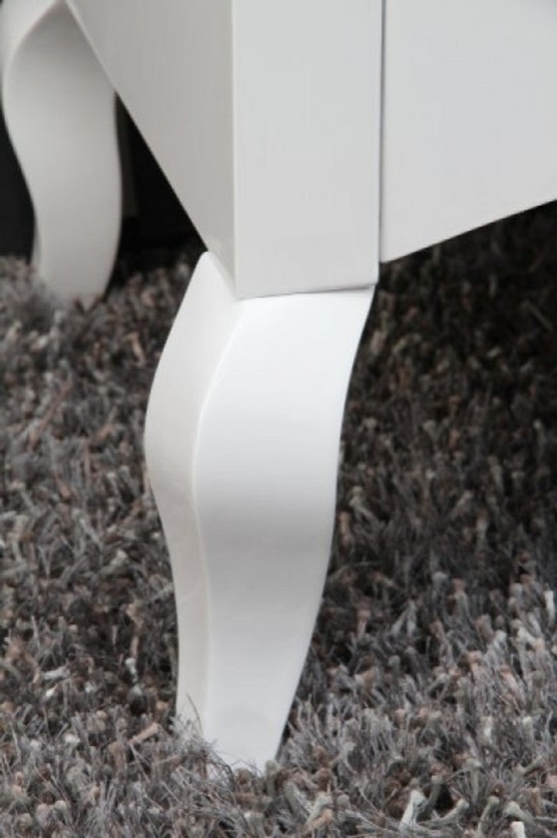 Barock Kommode Weiss Hochglanz - Moderne Barock Möbel Sideboard