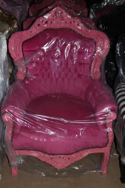 Barock Sessel King Rosa/Rosa - Limited Edition Modell